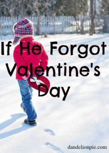 If He Forgot Valentine's Day {Or your Birthday or Mother's Day}