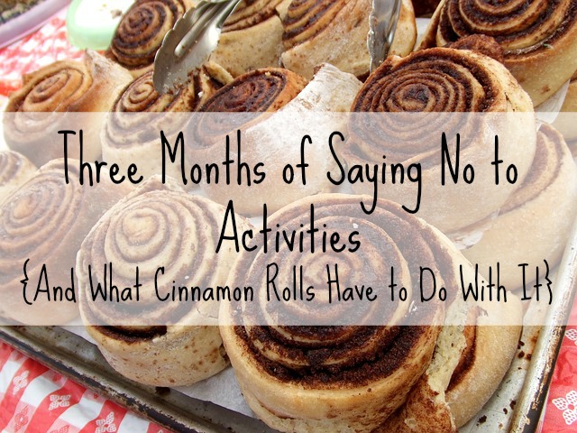 Don't we all need a little more time in our schedules to just make cinnamon rolls? :-)