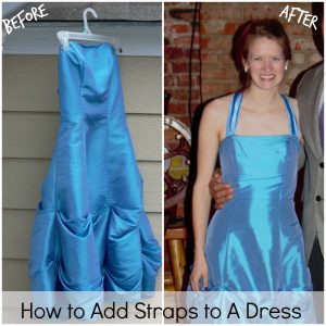 Add Straps to Strapless Dress // Dandelion Pie