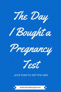 Ha! This is the funniest story! I didn't know Dollar General had one dollar pregnancy tests! The Day I Bought a Pregnancy Test #pregnancy #test #blogger #ultrablog #pregnancytip #pregnancystory